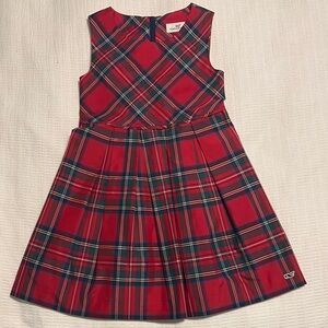 Red Plaid Kids Dress